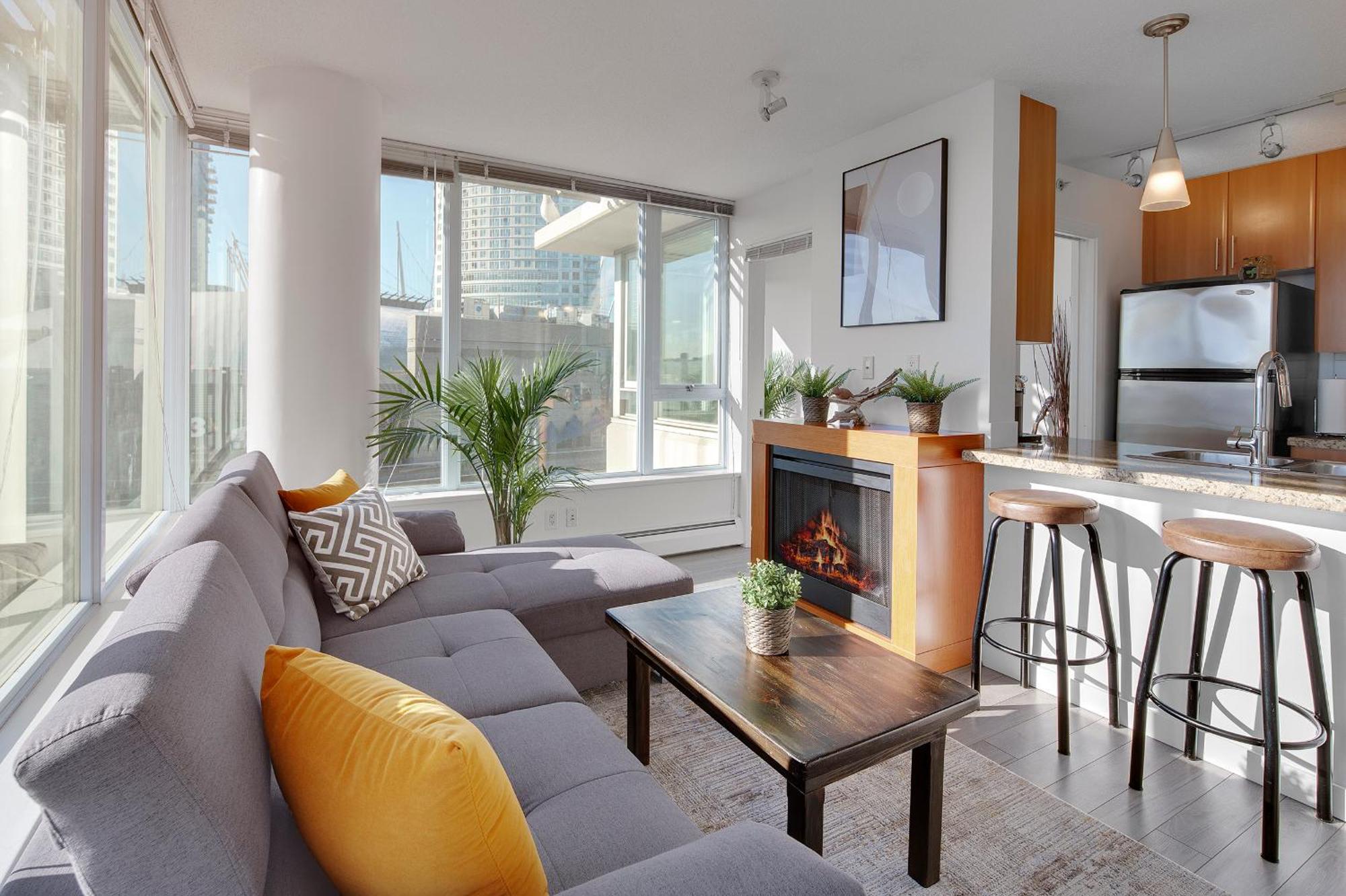 Stylish 2bd In Downtown With Marina View Appartement Vancouver
